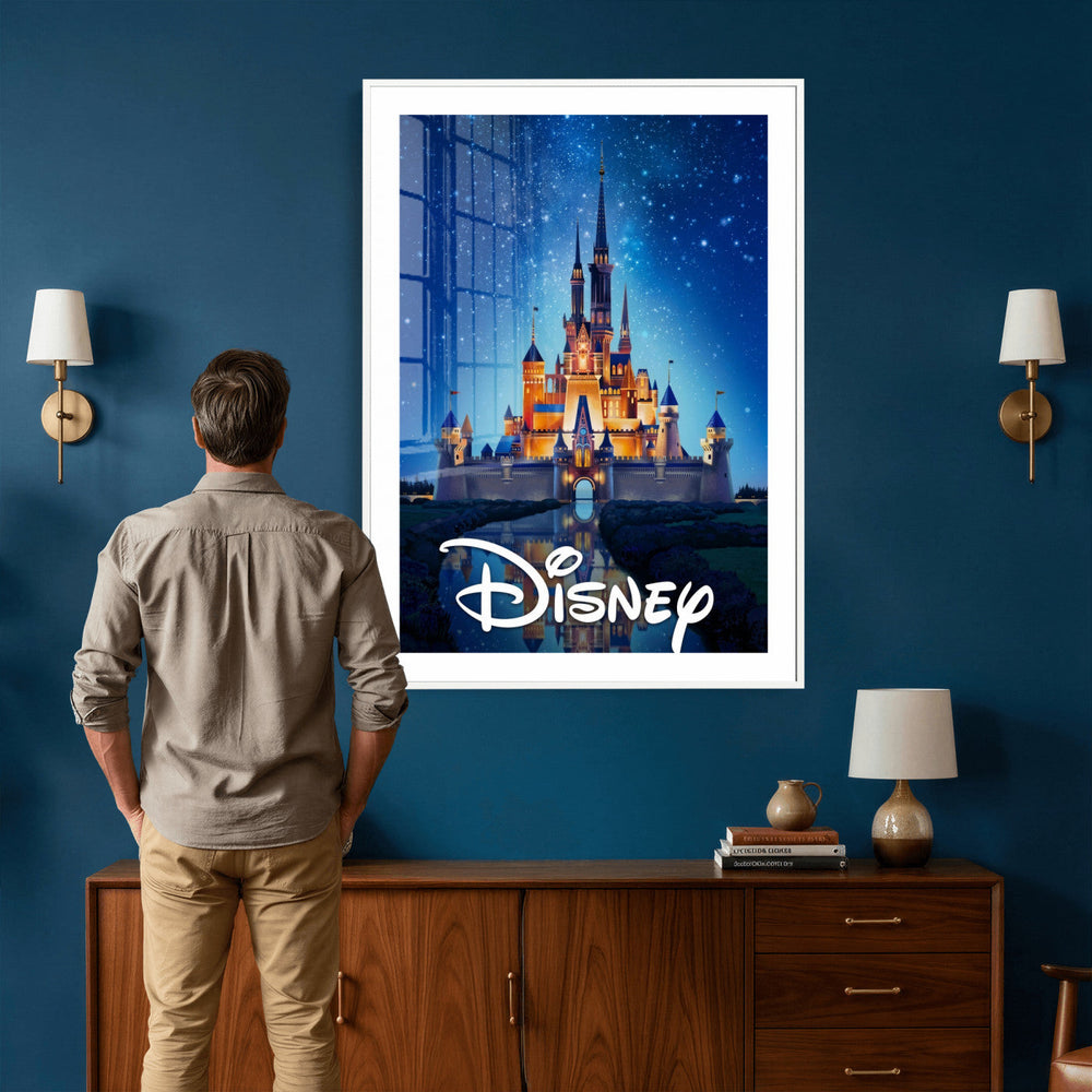 Disney Castle Wall Art – Framed Magic Kingdom Canvas
