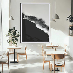 Ocean Wave Wall Art Canvas Print – Framed Abstract