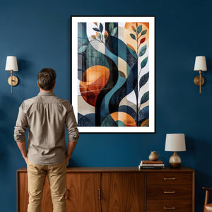 Abstract Flower Wall Art Canvas Print
