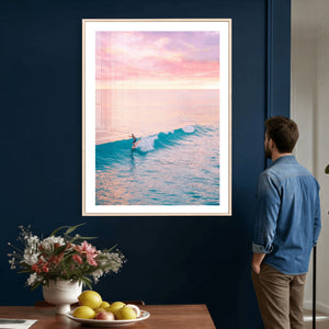Sunset Surf Wall Art Canvas Print – Coastal Ocean