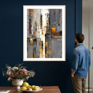 Abstract Urban Reflection Wall Art Canvas Print