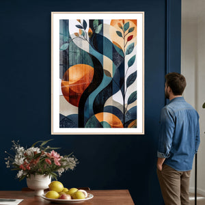 Abstract Flower Wall Art Canvas Print