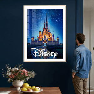 Disney Castle Wall Art – Framed Magic Kingdom Canvas