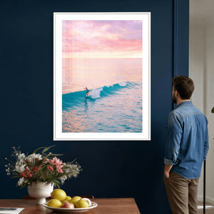 Sunset Surf Wall Art Canvas Print – Coastal Ocean