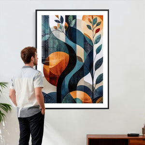 Abstract Flower Wall Art Canvas Print