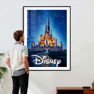 Disney Castle Wall Art – Framed Magic Kingdom Canvas