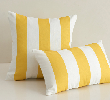 Pack of 2 Stripes/Waving Outdoor Waterproof Throw Pillow covers size 12"x20" or 18"x18"