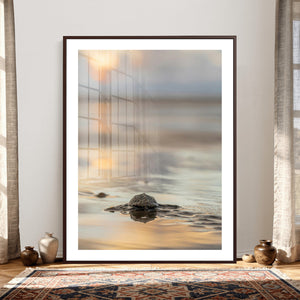 Sea Turtle Hatchling Wall Art Canvas Print – Soft Coastal