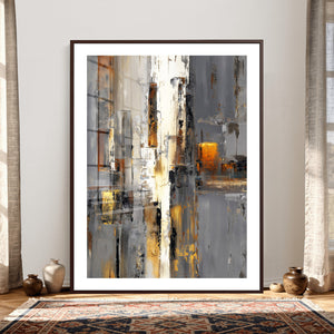 Abstract Urban Reflection Wall Art Canvas Print