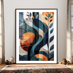 Abstract Flower Wall Art Canvas Print
