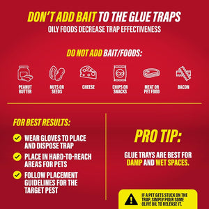 Mouse & Insect Glue Traps Heavy Duty – Pesticide-Free Sticky Boards for Mice, Roaches, Crickets & Crawling Pests