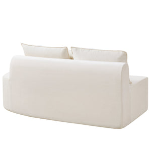 138.6" Modern Curved Modular Sectional Sofa