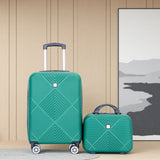 2 Piece Luggage Sets Lightweight Suitcase, Spinner Wheels