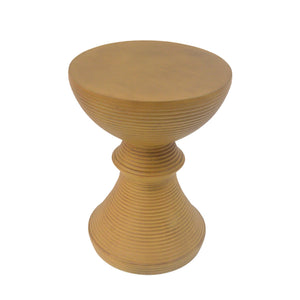 16" Ribbed Outdoor Accent Table