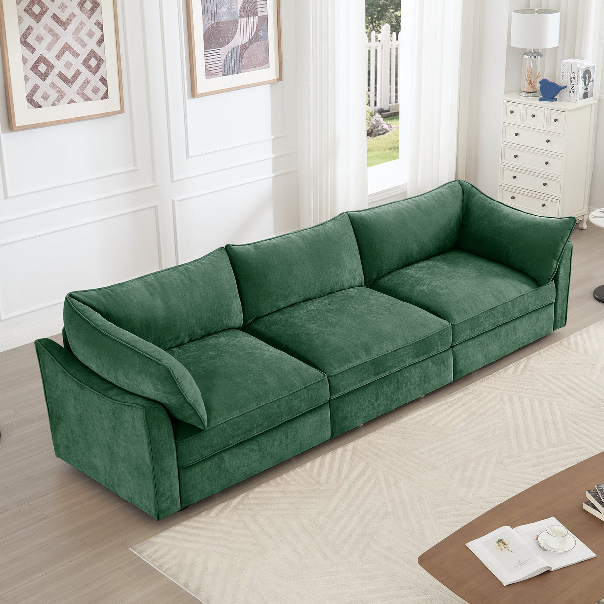 3 Seater Sofa With Storage Pull Out Drawers