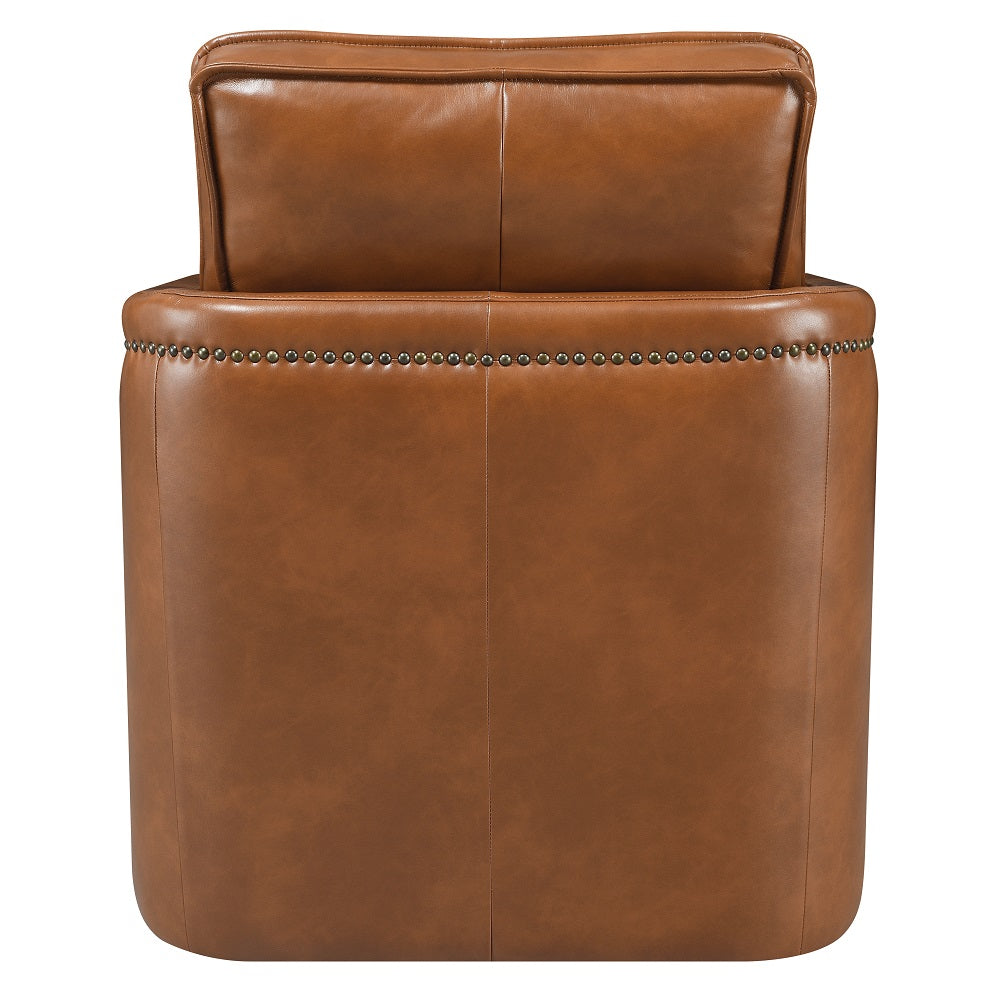 Leather Modern Swivel Accent Chair