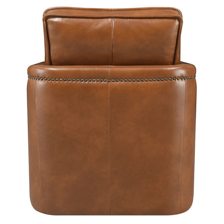 Leather Modern Swivel Accent Chair