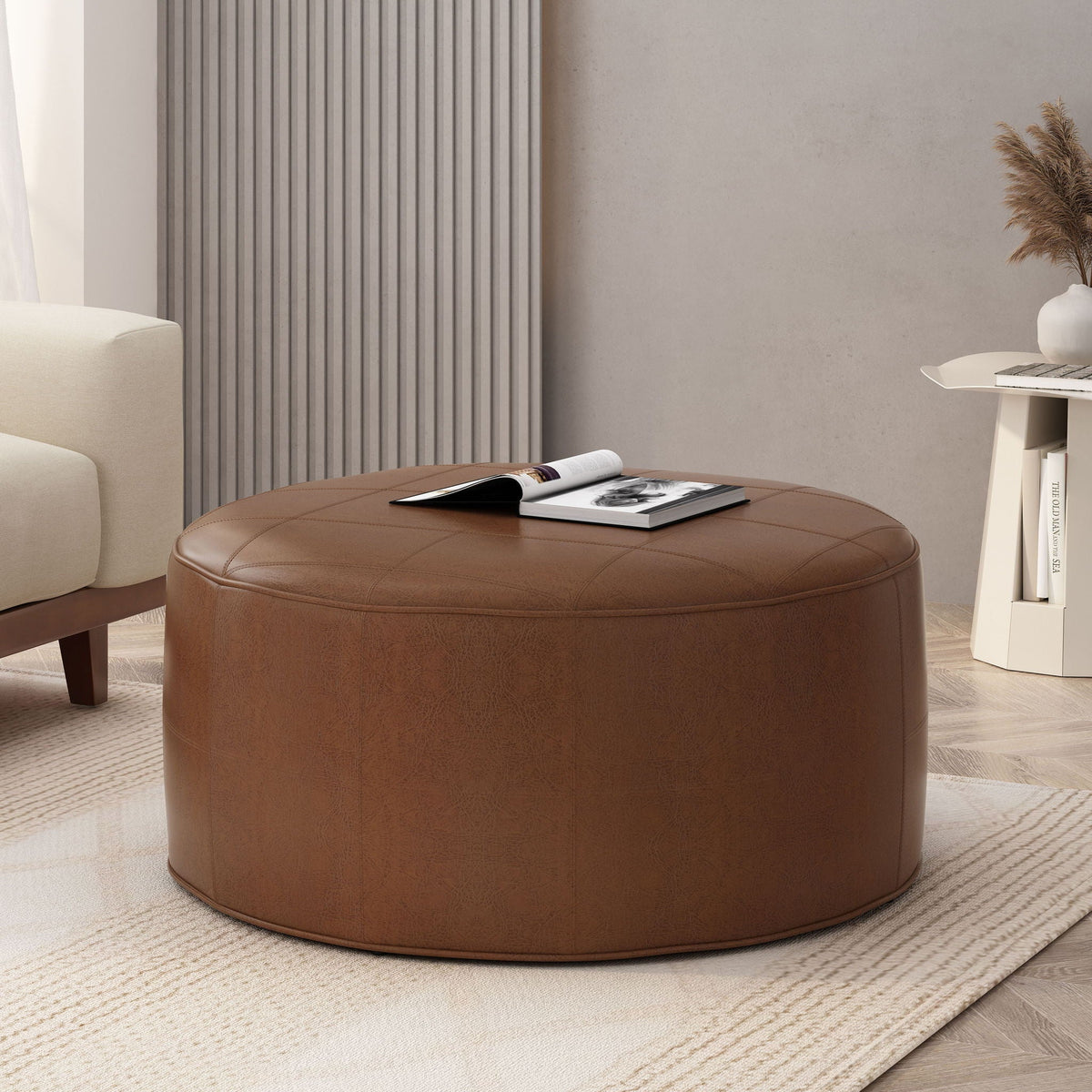 Rustic Style Ottoman – Tuesday Morning