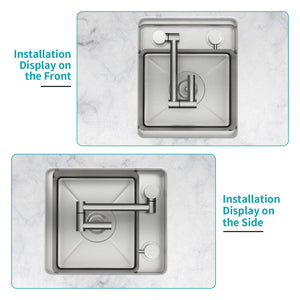 Undermount Bar Sink With Folding Faucet