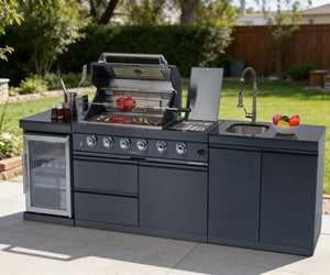 46-Inch 4-Burner Deluxe Stainless Steel Gas Outdoor Kitchen Grill