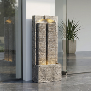Cascading LED Outdoor Water Fountain - 39" H
