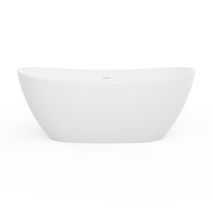 73 Inch Artificial Stone Solid Surface Freestanding Bathroom Bathtub