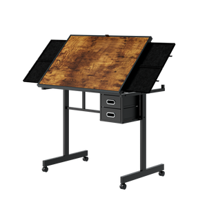 1000 Pieces Jigsaw Puzzle Metal Table with 4 Trays and 2 Drawers