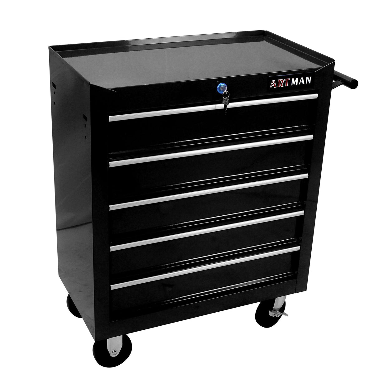 Multifunctional Tool Cart With Wheels And Drawers