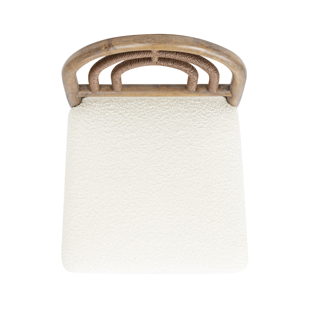 27" Upholstered Counter Stool with Arched Back - Set of 2