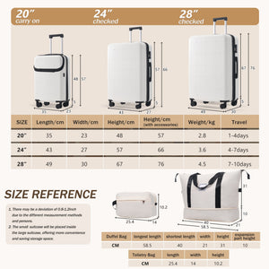 5 Piece Hardside Luggage Set with USB Port