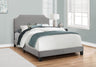 8th Street Transitional Full Upholstered Bed - Gray