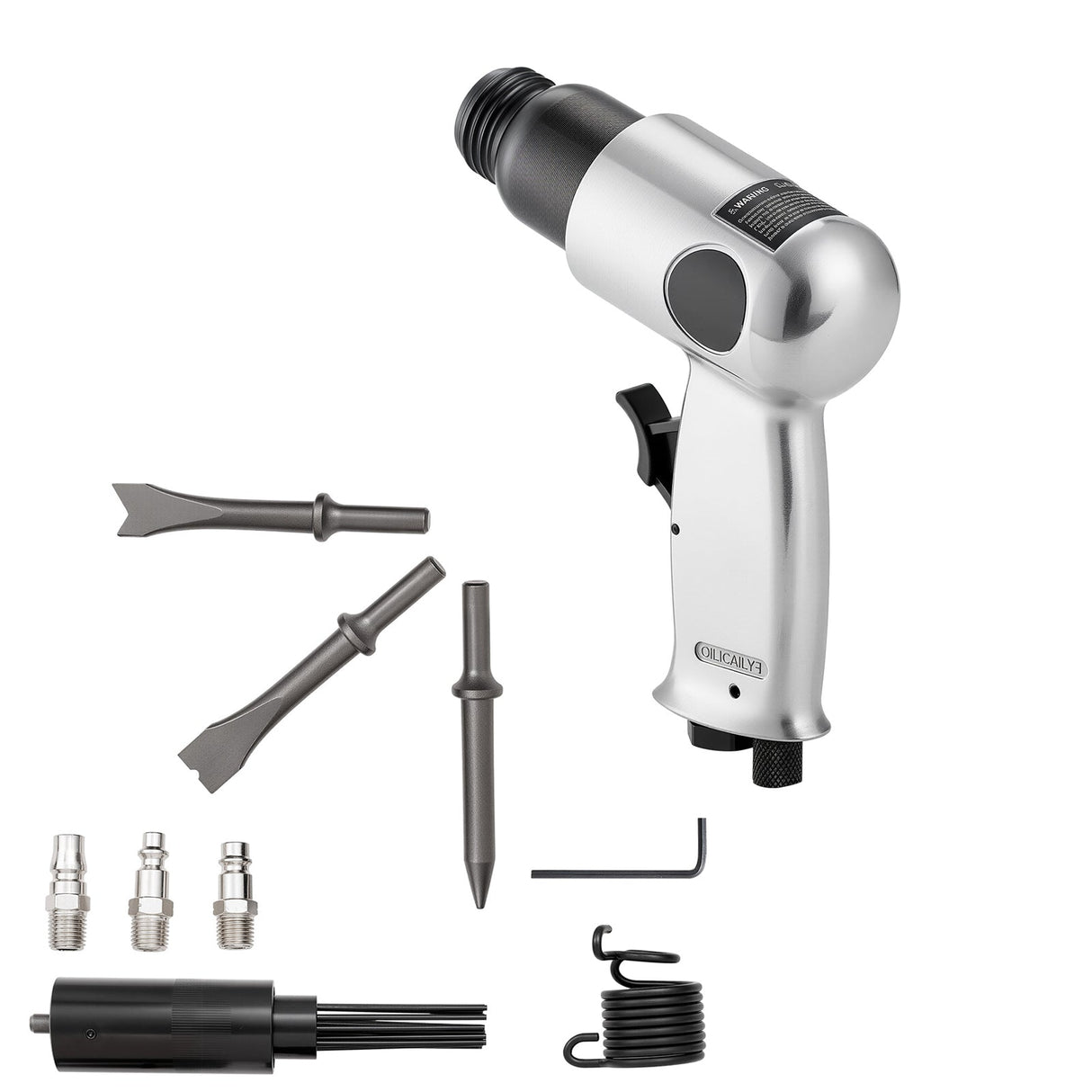 Air Hammer 4500BPM Pneumatic Hammer with Air Needle Scaler & 4 Chisels