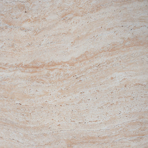 Elegant Indoor/Outdoor Lightweight Concrete Cylinder Side Table with Travertine Finish