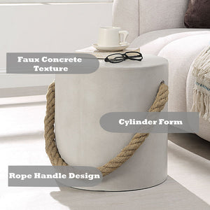 Gene - Accent Table - Natural Gray