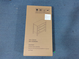White 3 Drawer Dresser for Bedroom