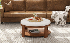 Modern Large Round Ottoman Coffee Table
