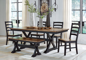Wildenauer - Dining Room Side Chair (Set of 2) - Brown / Black