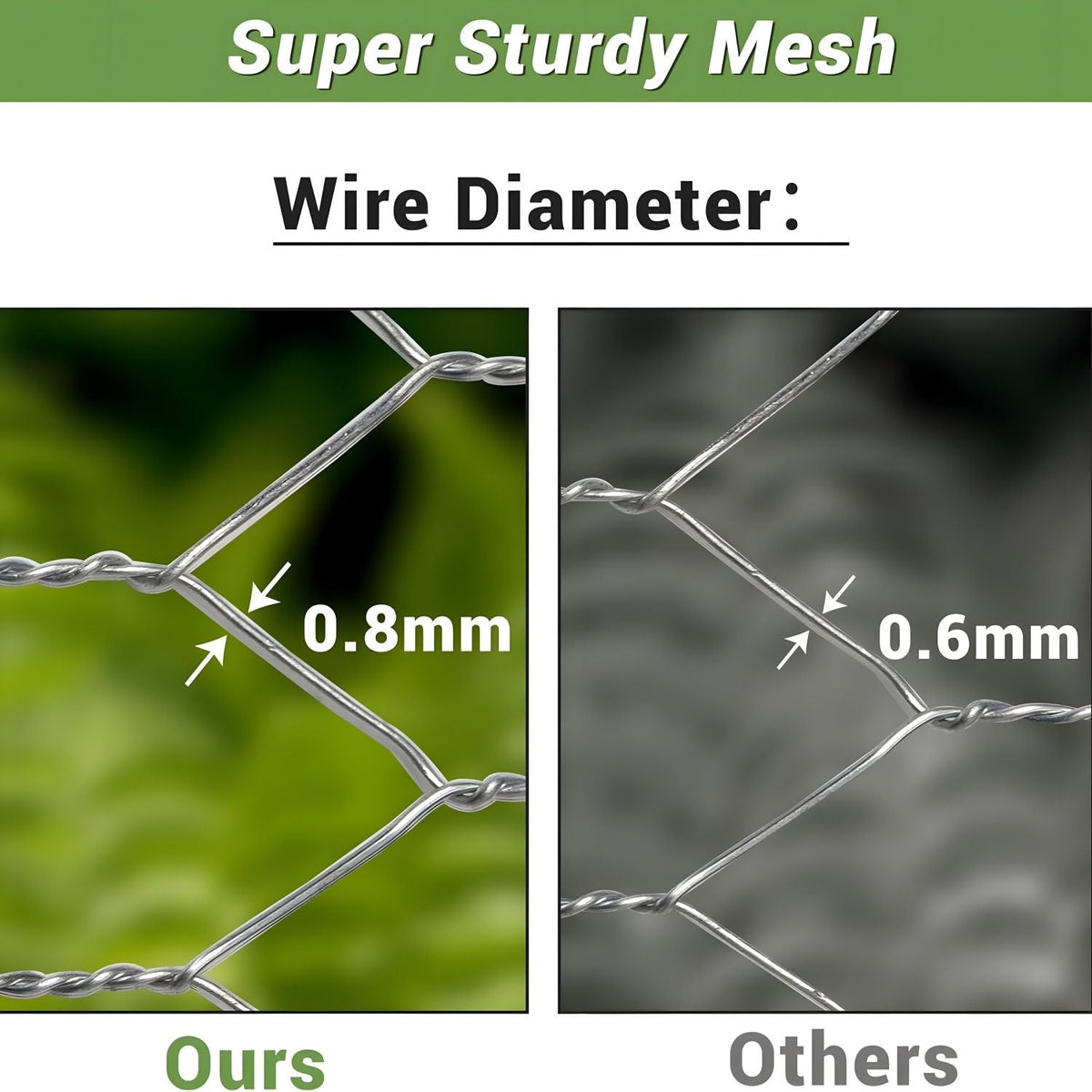 Galvanized Metal Hexagonal Mesh Fence with Flexible Height - Pearl Silver