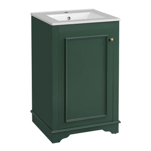 Bathroom Vanity With Sink, Freestanding Single Cabinet Set, Soft Close Door, Adjustable Shelf