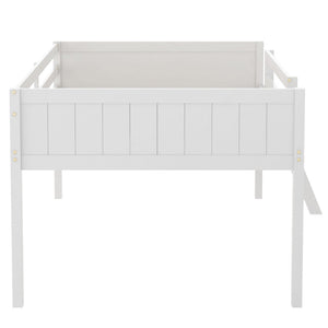 Low Loft Bed With Adjustable Ladder