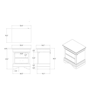 Charlston - 5 Piece Bedroom Set With LED Headboard
