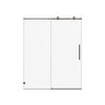 Frameless, Single Sliding Soft Close Shower Doors, 5/16" Sgcc Tempered Glass