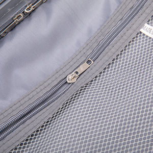 4-Piece PP Spinner Wheel Luggage Set with Cosmetic Case, Light Gray