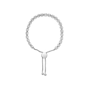 14K White Gold 6.00 Cttw Diamond 4â€-10â€ Adjustable Bolo Tennis Bracelet (I-J Color, I1-I2 Clarity)