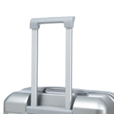 3-Piece ABS Spinner Wheel Luggage Set with Combination Lock - Silver