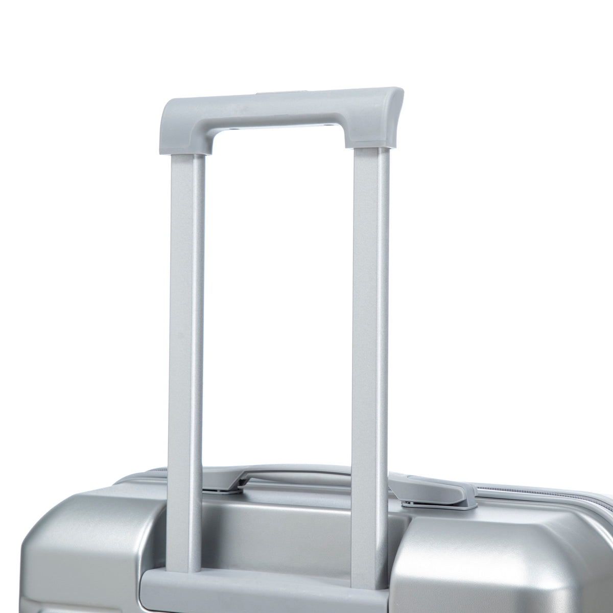3-Piece ABS Spinner Wheel Luggage Set with Combination Lock - Silver