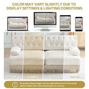 Soft Velvet Chesterfield Style Sofa