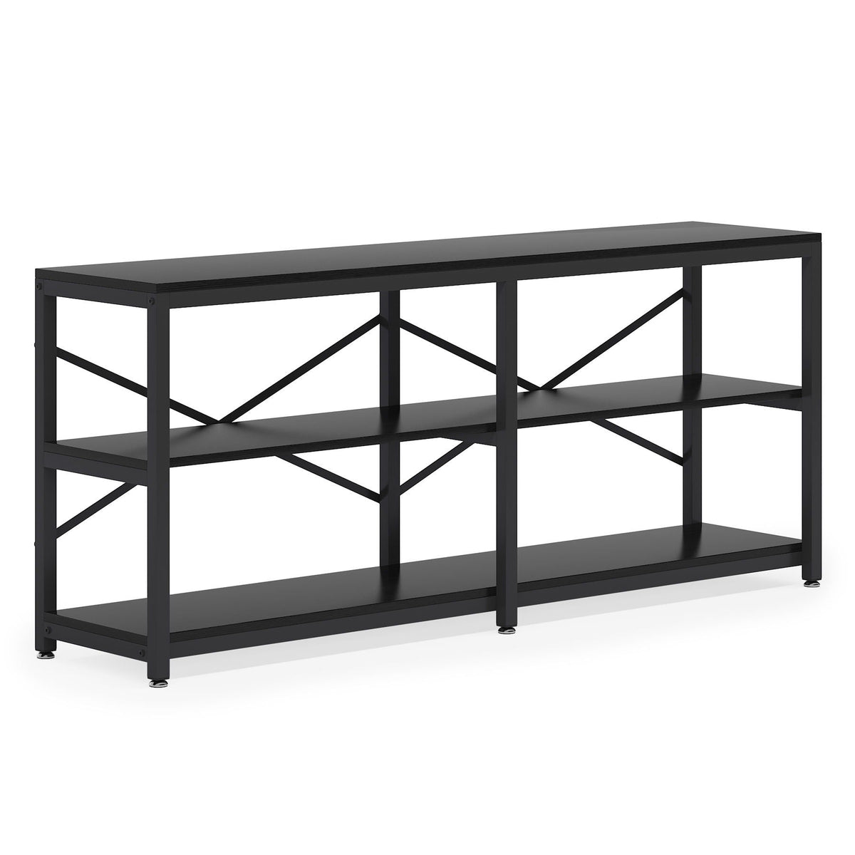 Console Table With X Back Design, Extra Long Storage
