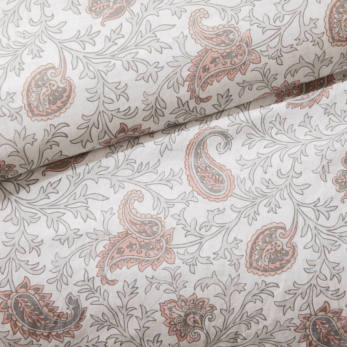 9 Piece Cotton Percale Comforter Set Blush