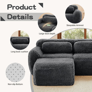 U-Shaped Boneless Sofa